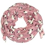 Sheep Print Design Scarves for Women Lightweight Large Size Scarf (Dusty rose)