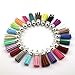 40mm Mix Color Suede Tassel for Keychain Cellphone Straps Jewelry Charms,50pcs Leather Tassels Diy Accessories