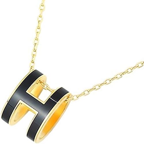 Amazon エルメス ポップアッシュ ポップh ネックレス ペンダント ブラック ゴールド金具 並行輸入品 ネックレス 通販
