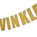 Tinksky TWINKLE TWINKLE LITTLE STAR Banner Baby Shower Birthday Party Decoration (Gold)
