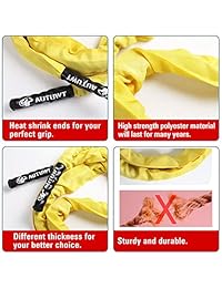 AUTUWT Cuerda de saltar pesada con funda protectora, cuerda de saltar pesada para adultos, comba de entrenamiento con guantes para hombres y mujeres, entrenamiento total del cuerpo, fuerza de entrenamiento