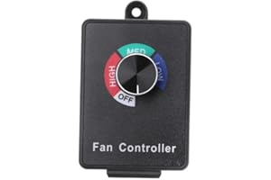 VABINK Fan Speed Controller 120V AC 3A 350W Variable Adjuster for HVAC Inline Fans, Centrifugal Fans, Blowers and Ventilators