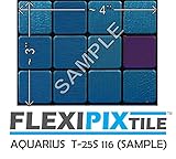 FLEXIPIXTILE, SAMPLE, Aluminum Mosaic Tile, Peel & Stick, Kitchen Backsplash, Accent Wall, AQUARIUS