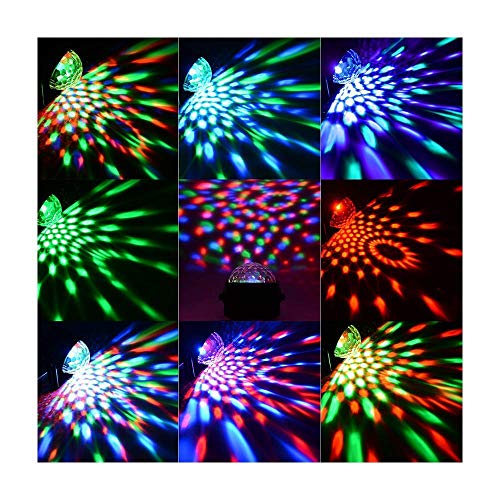 Disco Ball, Party Lights Disco Ball 7 Colors Sound Activated Party