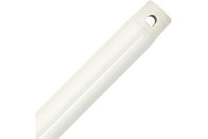 CAI - HUNTER Hunter Steel Ceiling Fan Downrod, 24" Length,for Use with Hunter Ceiling Fans, White Finish