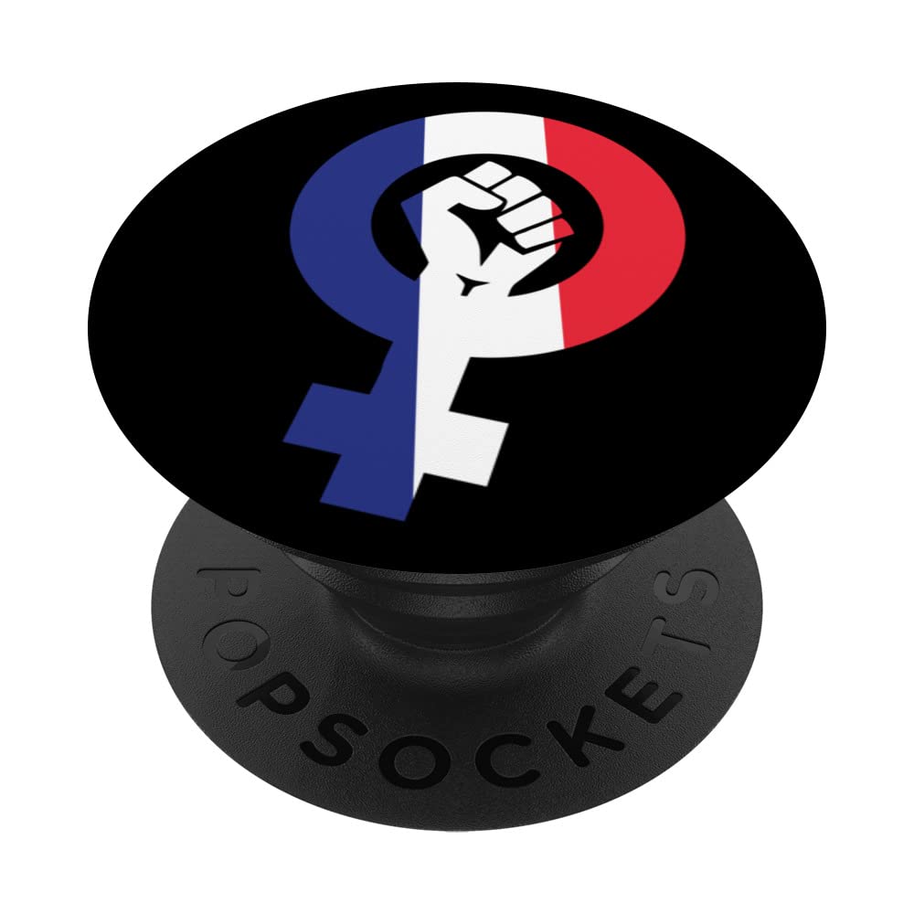 Feminist Symbol France Flag PopSockets Swappable PopGrip