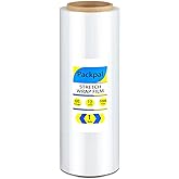 Packpal Shrink Wrap for Moving 12" x 1000ft, Clear 1 Rolls. Plastic Wrap for Moving Furniture, Suitcases, Donations & Storage