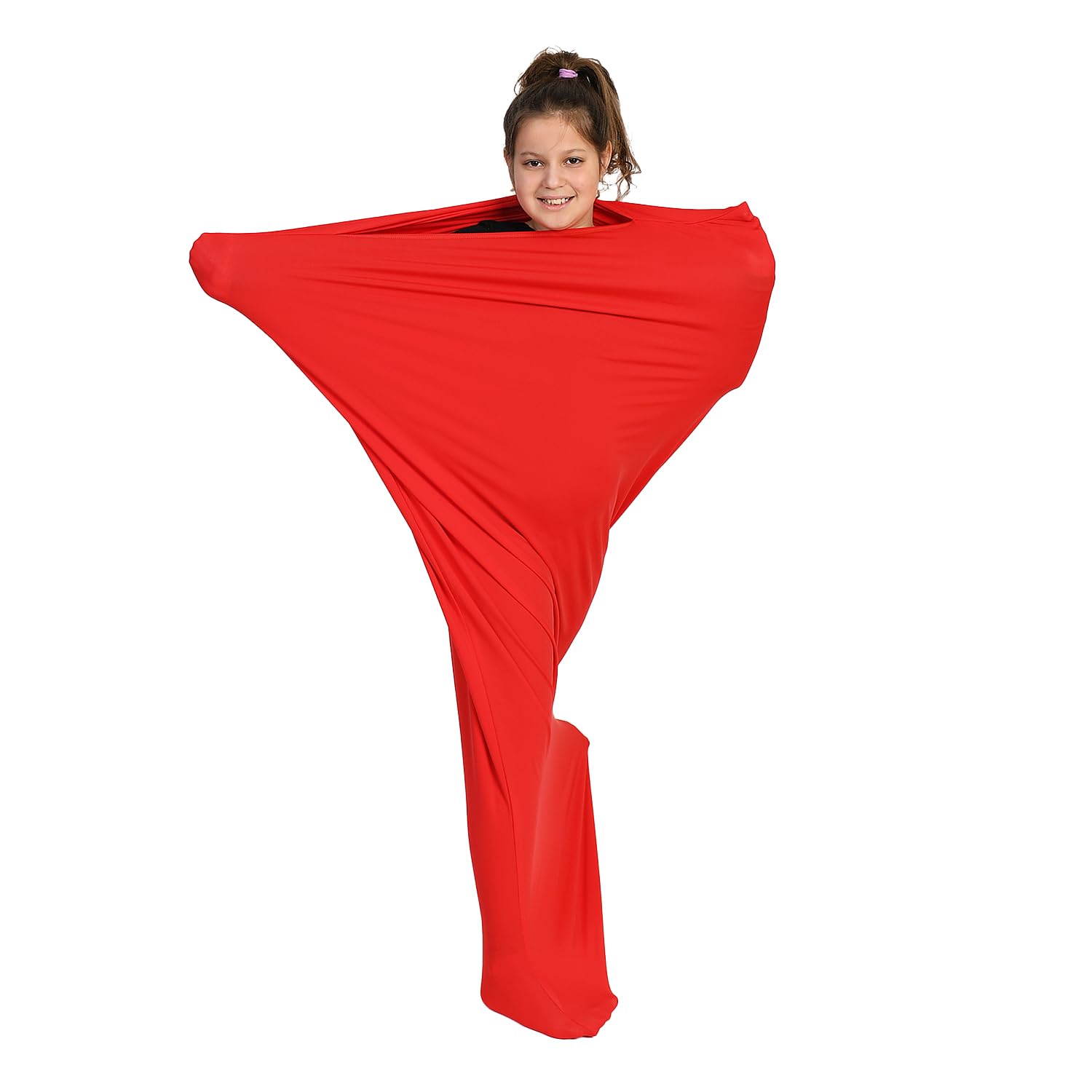 Sensory Owl Body Sock for Kids and Adults Helps with ASD ADHD Relieve Stress Spatial Awareness Aids M 125 cm Red
