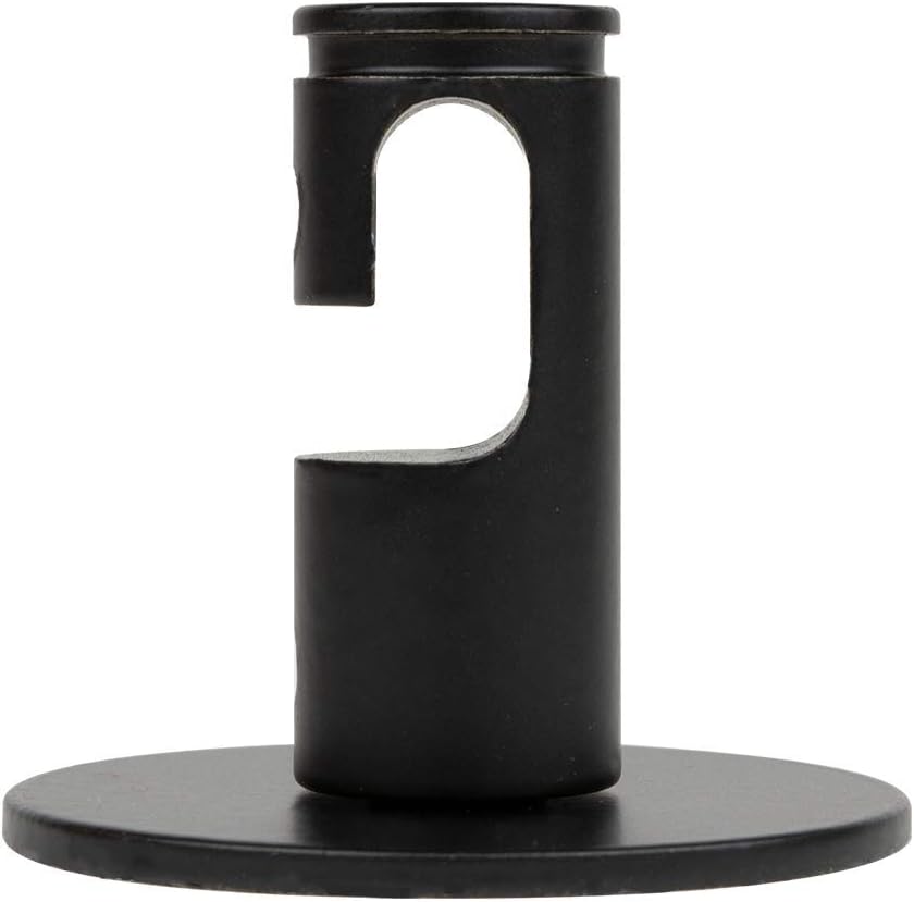 Modern Ceiling Hook - Round Metal Swag Pendant Clip (Black)