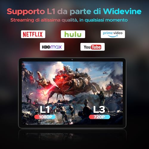 POPUX U11 Pro Android Tablet 16, 30GB RAM+256GB ROM+2TB TF, Battery 8580mAh Tablet with Keyboard, Tablet 11 Inch 90Hz HD IPS Tablets, Widevine L1, Gemini AI, Camera 13MP+5MP/5G WiFi/3.5mm Audio/GPS