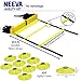NEEVA Speed Agility Training Kit- Set of Premium Agility Ladder, 10 Disc Cones, Resistance Running Parachute, Jumping Rope, Mini Loop Bands & Sport Drills eBook