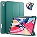 ZtotopCases for New iPad Air 4 10.9 Inch 2020 with Pencil Holder, Full Body Case with Trifold Cover, Soft TPU Back, No Auto Sleep/Wake Funtion, Green