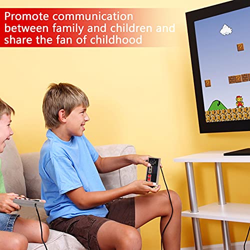 Classic Mini NES Retro Video Game Console with Preloaded 620 Games with 2 Controllers, AV Output 8-bit Video Game Entertainment System for Valentine, Kids, Adult Gift