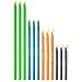 Plastic Bag Sealer Clips Sticks Chips by Trendy Cooks (12pcs), Keep Bags Air/Water Tight, Never Waste Food Again, No Moving Parts, Slim Sticks for Easy Storage, Fully Reusable (Mixed)