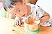 LaBoos Baby Kids Suction Bowl Spoon Fork, Infant Feeding, Baby Registry, Bamboo Bowl, Unisex. Baby Bowl Set + Baby Spoons Set. FDA Approved BPA Free, Stay Put Suction bowl,Green