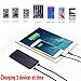 Solar Charger, Solar Power Bank by Edaisy 8000mAh External Backup Solar Battery Charger Solar Phone Charger Dual USB Solar Power Charger with 6 LED Light for iPhone iPad Samsung Cellphones and More