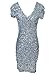 Anna-Kaci Womens Sexy Sparkly Glitter Sequin V Neck Bodycon Mini Party Dress