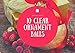Zilo Novelties Clear Fillable Christmas Ornaments Large Clear Ball 100mm | Clear Ornaments for Crafts | Fillable Ornament Balls | Pack of 10 Christmas Ball Clear Plastic Ornaments for Christmas