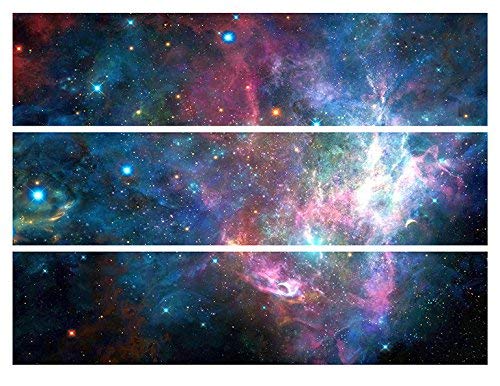 Galaxy Solar System Cake Side Strips Edible Icing Image 3