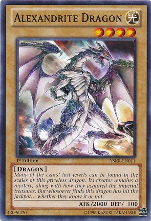 Yu-Gi-Oh! - Alexandrite Dragon (YSKR-EN011) - Starter Deck: Kaiba Reloaded - 1st Edition - Common