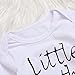 Mekilyn 3Pcs Baby Boy Girls Little Brother Arrow Romper Bodysuit+Long Cartoon Animal Pant+Hat Outfit (0-6Months, White)