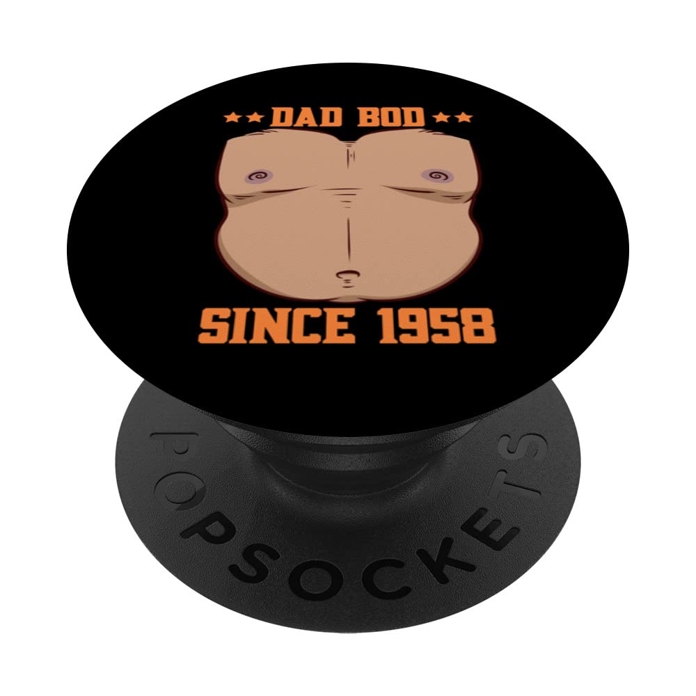 Dad Bod Since 1958 Father's Day Beer Belly PopSockets Swappable PopGrip