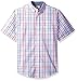 Haggar Men's Short Sleeve Woven Roll-up Poplin Shirt