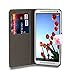 32nd® Design book wallet PU leather case cover for HTC One Max (T6) + screen protector and cleaning cloth - Jellyfish