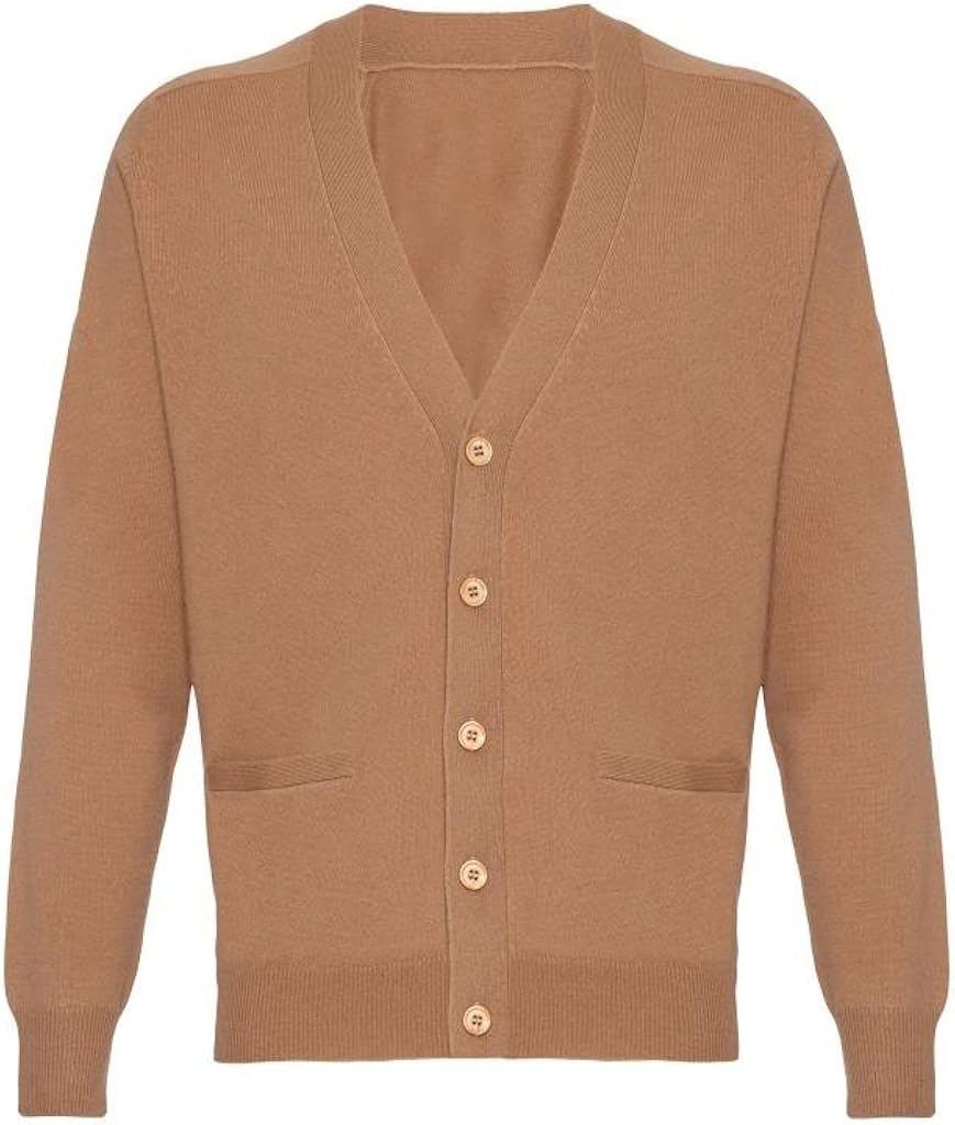 Scottish Wear Men's Pure Cashmere Classic Cardigan at Amazon Men’s