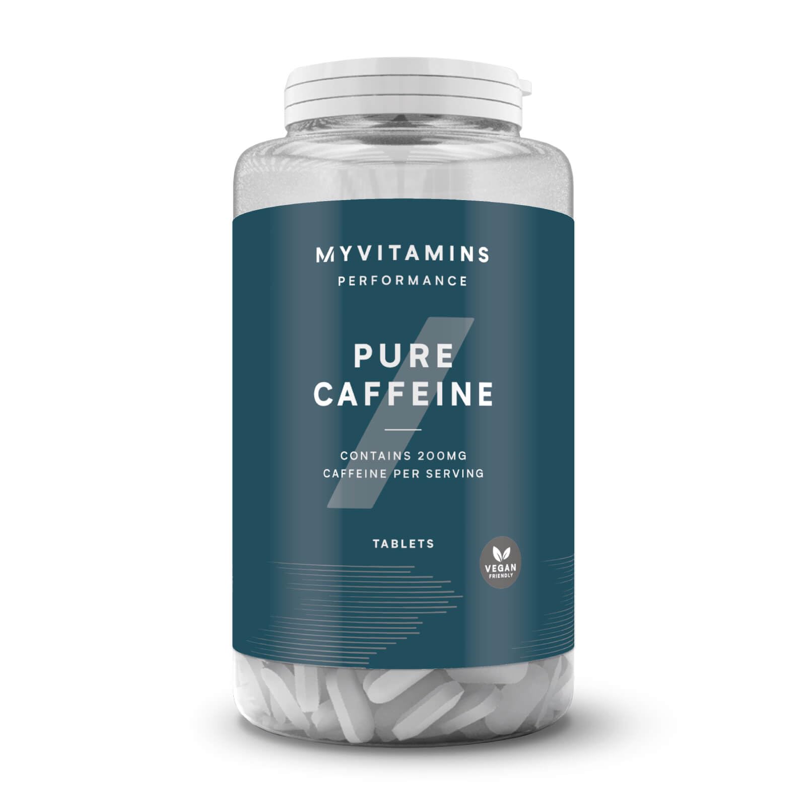 Myprotein Pure Caffeine 200mg Tablets | Natural Energy, Focus & Endurance Support | Increases Alertness & Performance | Convenient Pre-Workout Stimulant Supplement | 200 Tablets