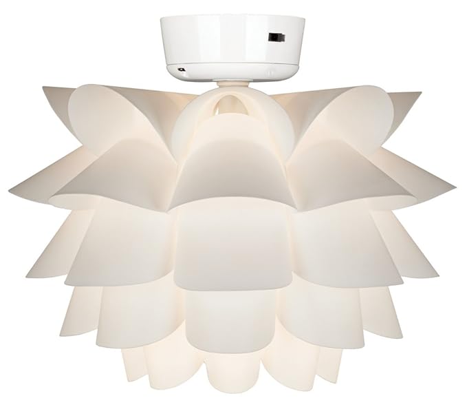 White Flower Ceiling Fan Light Kit Flower Light Fixture
