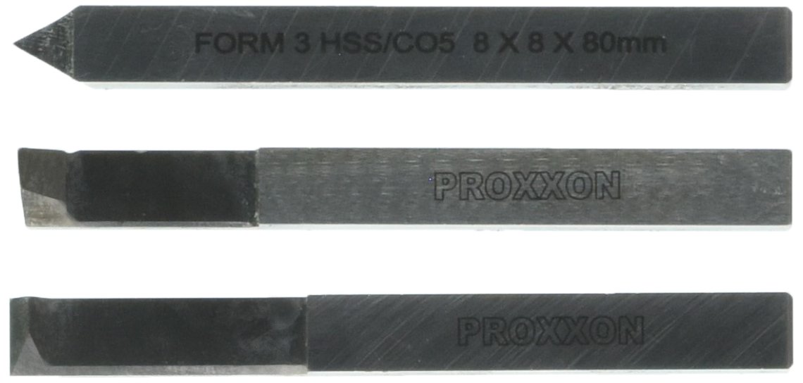 Proxxon 24540 3 piece thread cutting set (8 x 8 x 80 mm), Silver