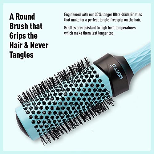 Professional Series 4Piece Round Brush Set for Blow Drying with Paddle