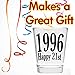 Shot Glass - 1996 Happy 21st Birthday Gift - Celebrate Turning Twenty One