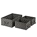 Honey-Can-Do 3pc Nesting Baskets, Speckled OFC-03698 Black