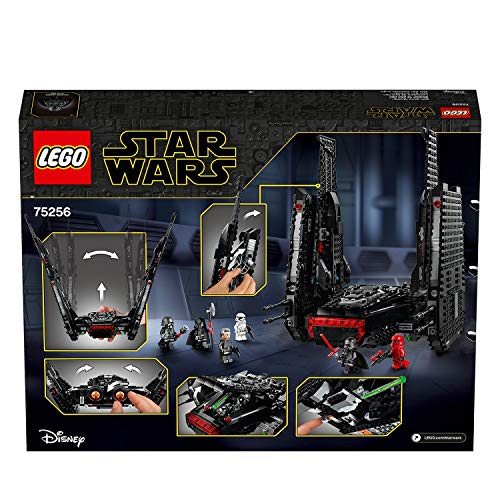 LEGO 75256 Star Wars Kylo Rens Shuttle, Raumschiff-Bauset mit 2 Spring Shootern, Der Aufstieg Skywalkers Kollektion – Bild 7