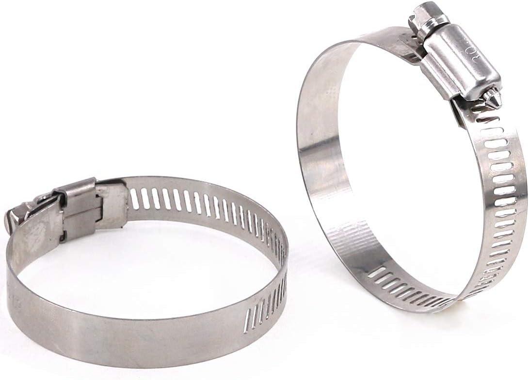 20Pcs-Hose Clamp,304 Stainless Steel Hose Clamps, Adjustable 19- 29mm (4/7-7/8 Inch) Range Hose Clips,Worm Gear Hose Clamp Fuel Line Clamp For Plumbing/Automotive/Mechanical Application