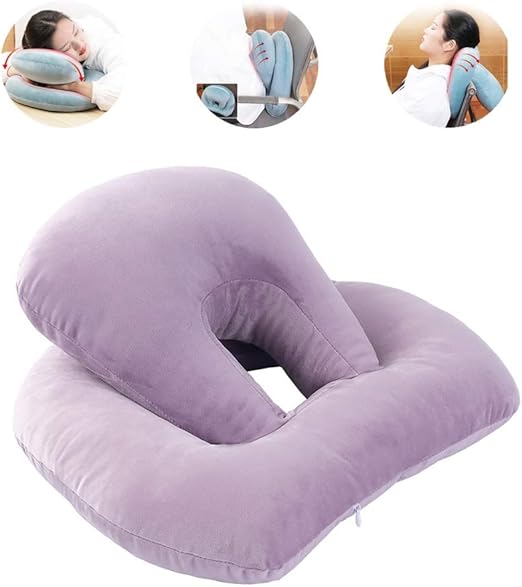 Amazon きれいに頭 首 背中の痛み 変形なし 簡単を緩和する多機能ナップ枕 色 オレンジ 枕パッド オンライン通販