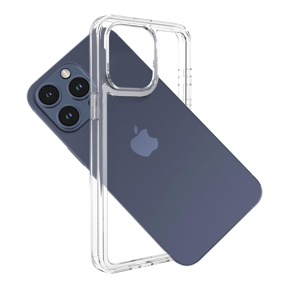 Photo 1 of Wuwedo for iPhone 15 Pro Max Clear Bumper Frame No-Back Case, Slim Fit Ultra-Light Anti-Yellowing Transparent Protection Bezel Phone Cover Case 6.7" 2023