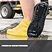 CHUHUAYUAN Waterproof Silicone Shoe Covers, Reusable Foldable Not-Slip Rain Shoe Covers with Zipper,Shoe Protectors Overshoes Rain Galoshes for Kids,Men and Women(1 Pair)