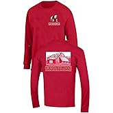 Georgia Men's Red 2-Sided Go Dawgs Barn Long Sleeve T Shirt