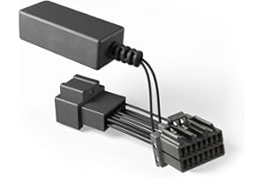 Dongar Dashcam Power Adapter (16-Pin Type B) Compatible w select Chrysler, Dodge & Jeep (Town & Country, Caravan, Challenger, Wrangler &more) USB power source connects to rearview mirror, easy install