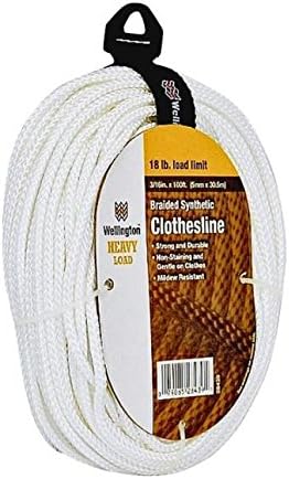 Wellington-Cordage #6 3/16"X100'Braid Clothesline 28439