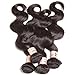 B&F Hair Brazilian Virgin Body Wave Weft 3 Bundles 100% Unprocessed Virgin Human Hair Extensions Natural Color (100+/-5g)/pc