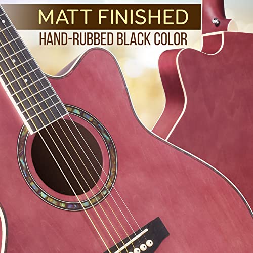 Pyle 6 String Acoustic Guitar Beginner Starter Kit 36" Guitarra