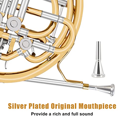 ROWELL Double French Horn, F/Bb 4 Keys Intermediate French Horn,Gold