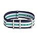 STYLELOVER 4 Pack Nato Watch Bands, Ballistic Nylon Watch Straps - Choices of Colors & Widths 16mm 18mm 20mm 22mm or 24mm