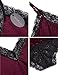 Avidlove Lingerie for Women Satin Bodysuit Lace Teddy Lingerie One Piece Babydoll Nightgown