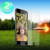iPhone 7 Plus Screen Protector, 2-Pack Tempered Glass Screen Protector for Apple iPhone 7 Plus, iPhone 6S Plus, iPhone 6 Plus