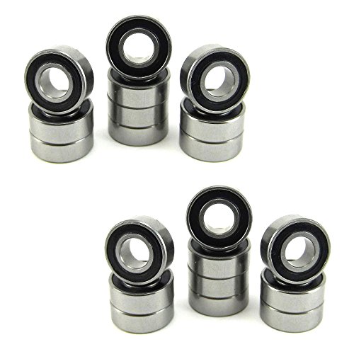 Traxxas 5116 5x11x4mm Replacement ABEC 3 Precision Ball Bearings MR115-2RS (20)